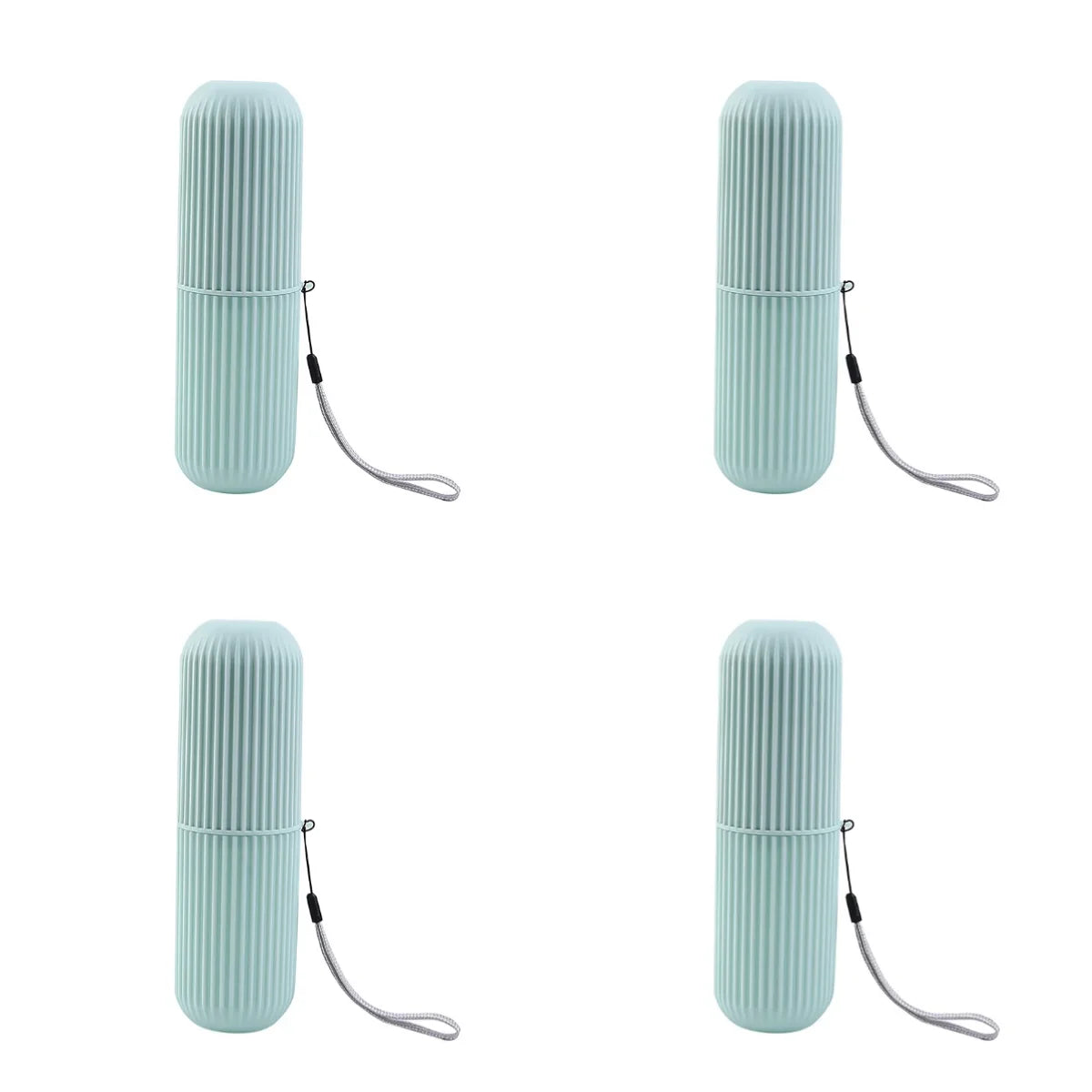 Portable Toothpaste Toothbrush Protect Holder Case Travel Camping Storage Box Protect Toothbrush Toothpaste from Dirt and Damage Peaceful Pleasures Health and Wellness 4pc light green
