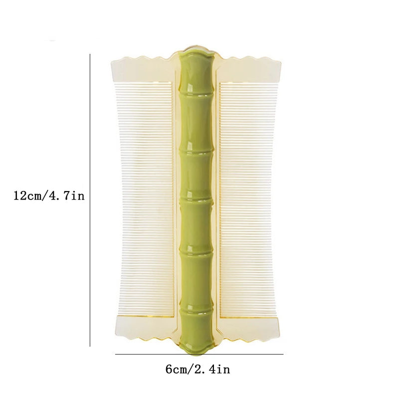 5pcs Bamboo Grate Comb, Ultra Dense Tooth Lice Comb, Remove Loose Dandruff, Double Sided Hair Comb Grate Lice Comb Dandruff Scal Peaceful Pleasures Health and Wellness