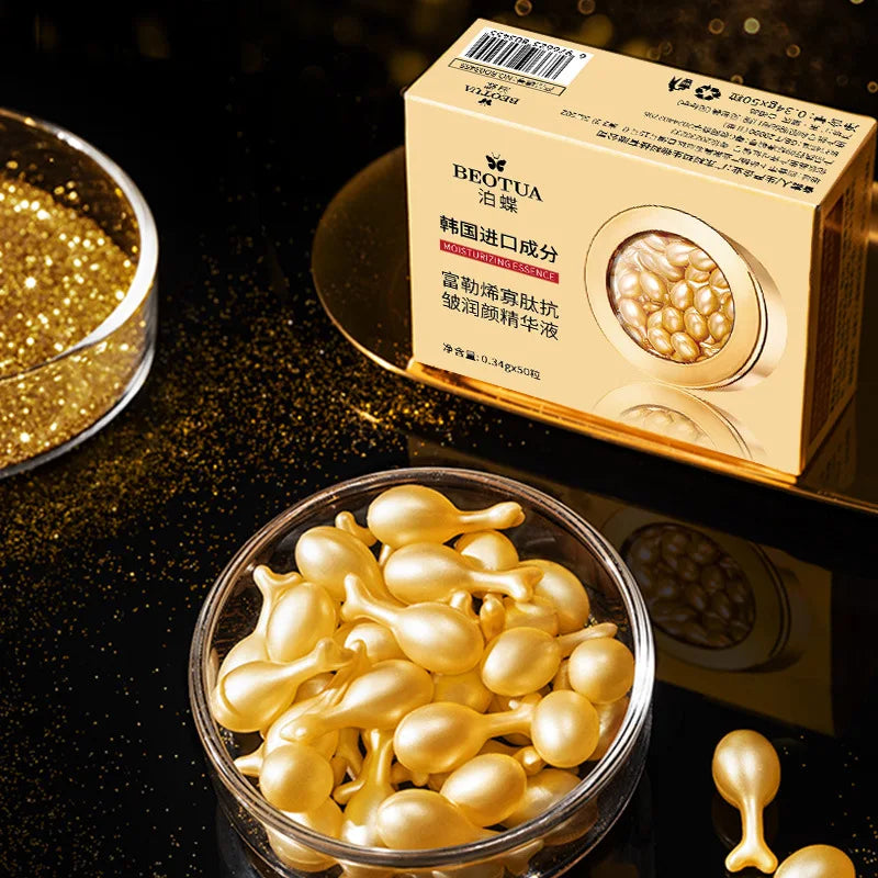 Fullerene Oligopeptide Moisturizing Essence Capsules – 50 Pack