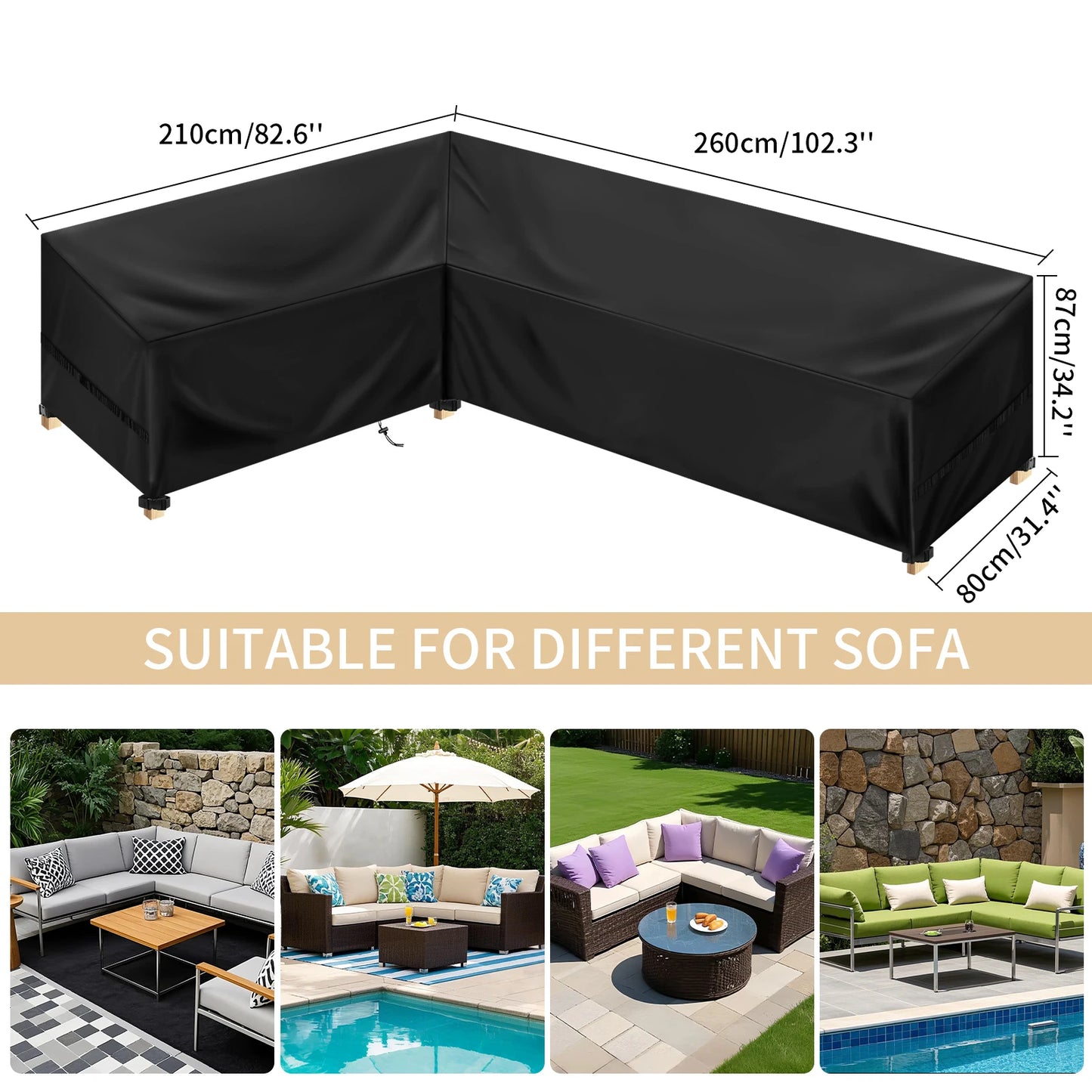 Waterproof Outdoor Furniture Cover | UV & Weather Protection