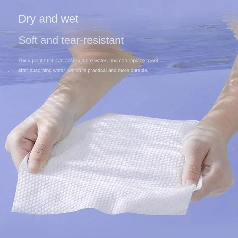 Disposable Face Towels Soft Non-Woven Cotton 50 Pack