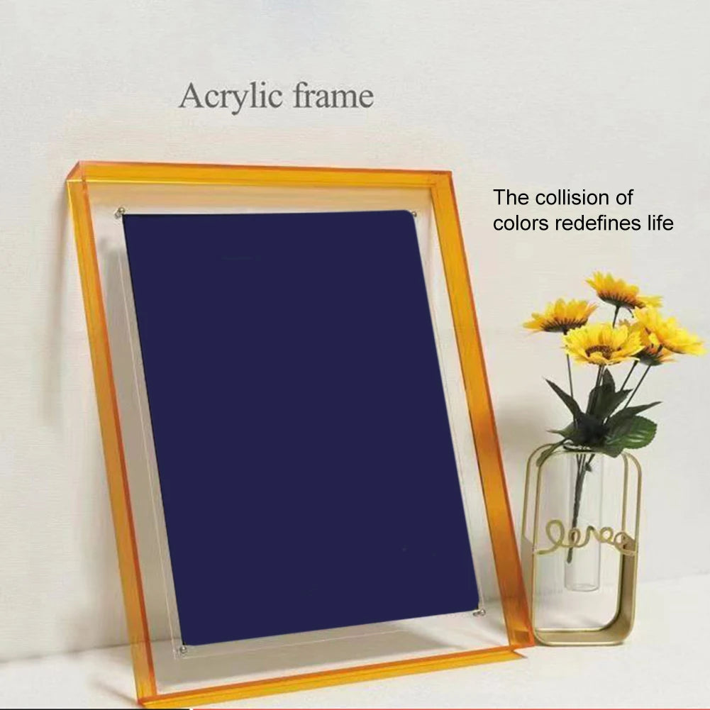 Acrylic Transparent Photo Picture Frame Diy Poster Hanging Wall Decor