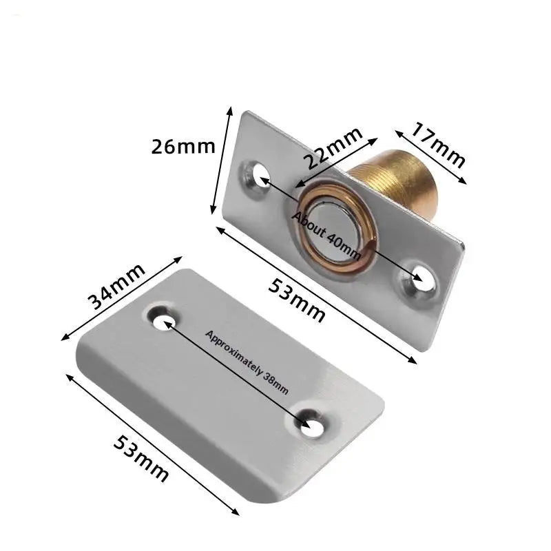 Invisible Magnetic Door Catch – Adjustable Strong Door Stopper Magnetic Door Catch Peaceful Pleasures Health and Wellness A1