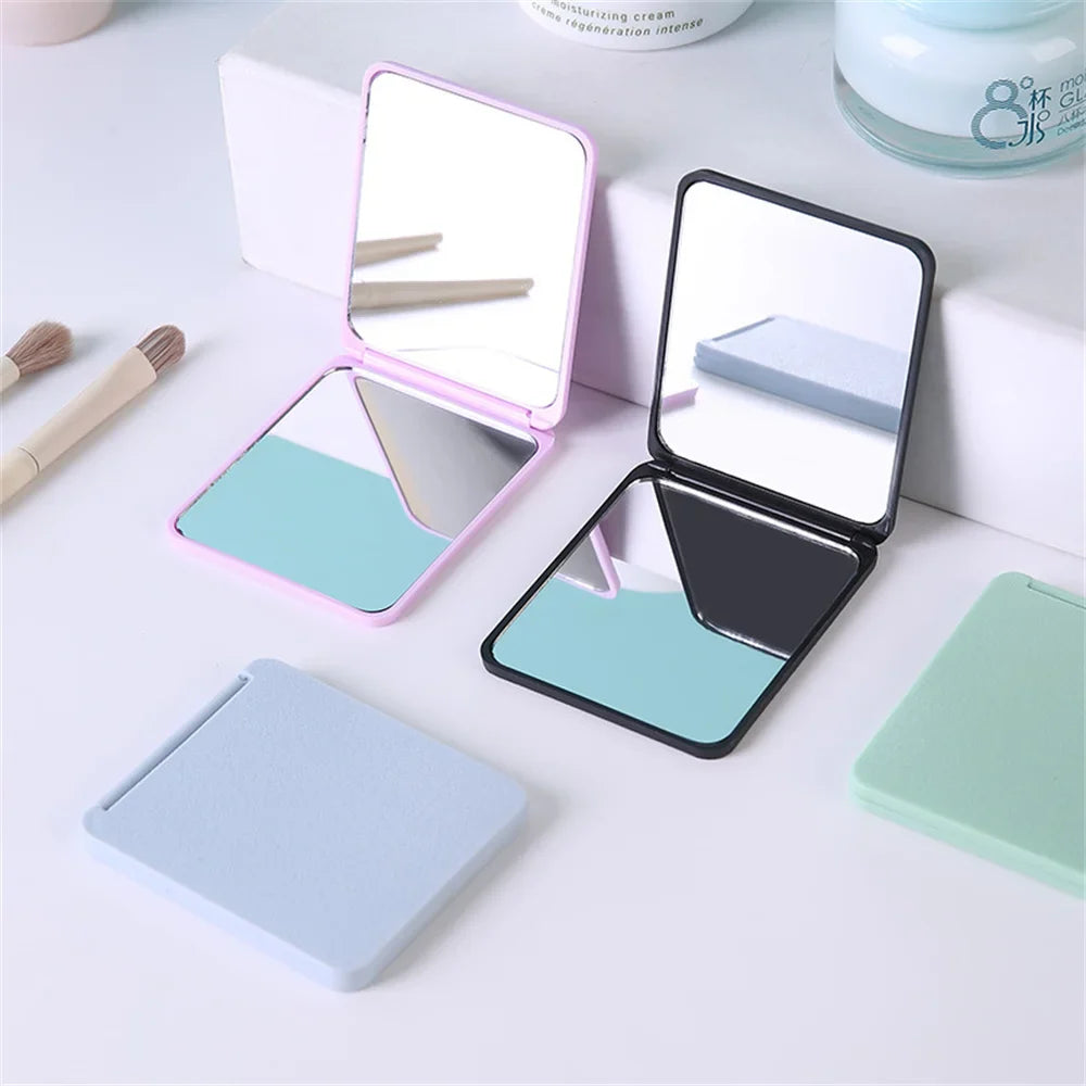 Double-Sided Compact Pocket Mirror – Portable Folding Mini Mirror