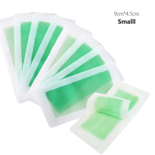 10/50pcs Facial Wax Strips Painless Hair Removal Wax Strips for Armpit Lips Leg Body Hair Remove Stickers Eyebrow Face Wax Paper Peaceful Pleasures Health and Wellness
