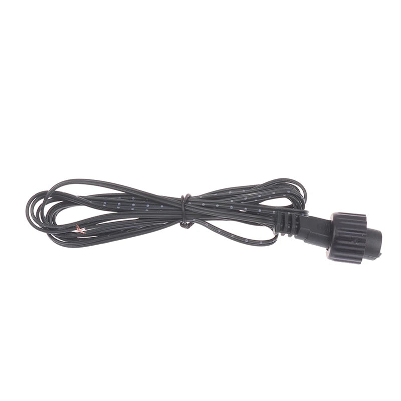 For Solar Panel Extension Cable 2Pin LED Connector Male 2M Black 2Pin Plug Connector Wire Waterproof Extension Cable Peaceful Pleasures Health and Wellness