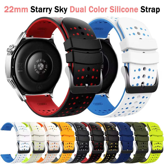 22mm Starry Sky Silicone Watch Strap for Suunto & Xiaomi