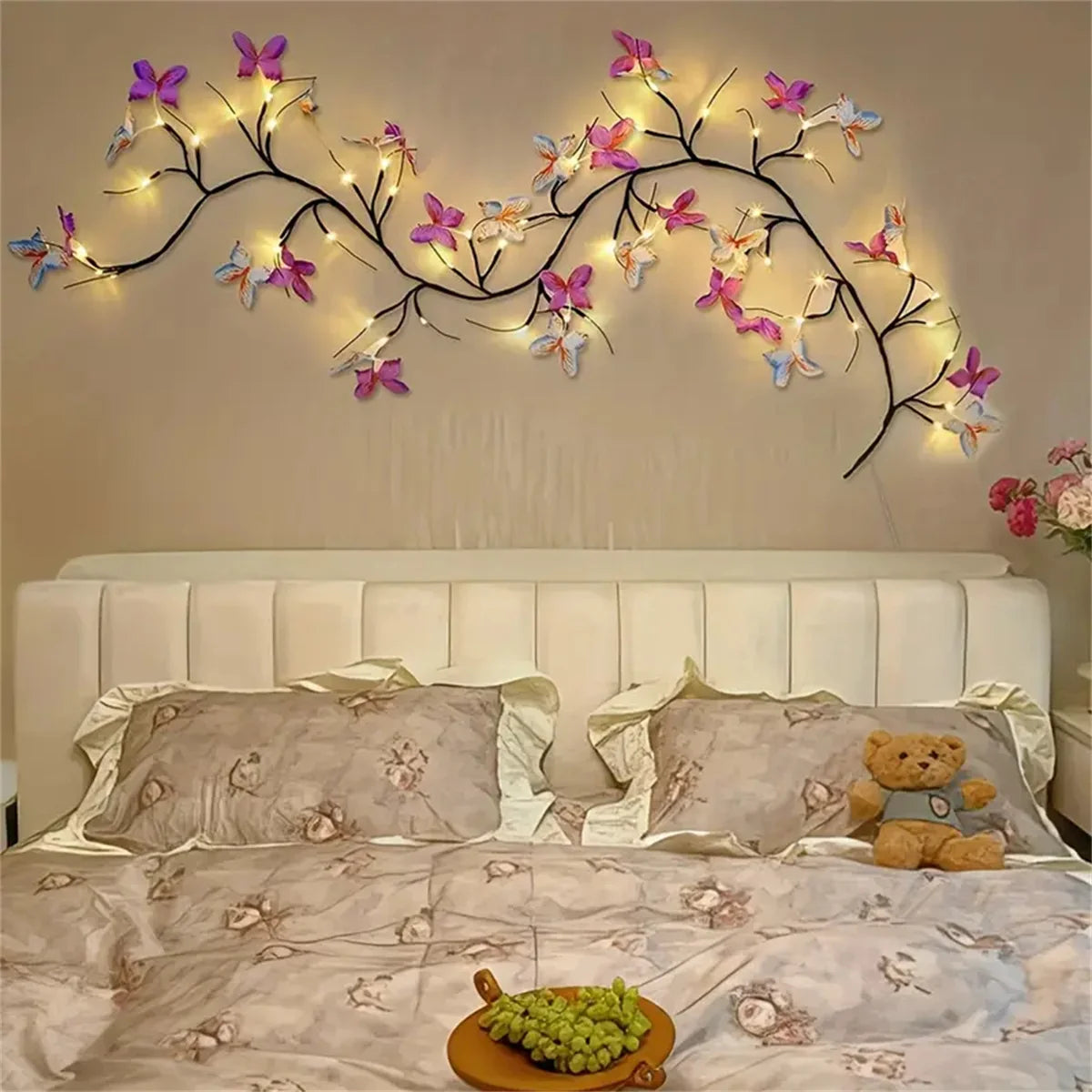 Rattan Tree Branch USB Night Light | Christmas Mood Lamp 2025