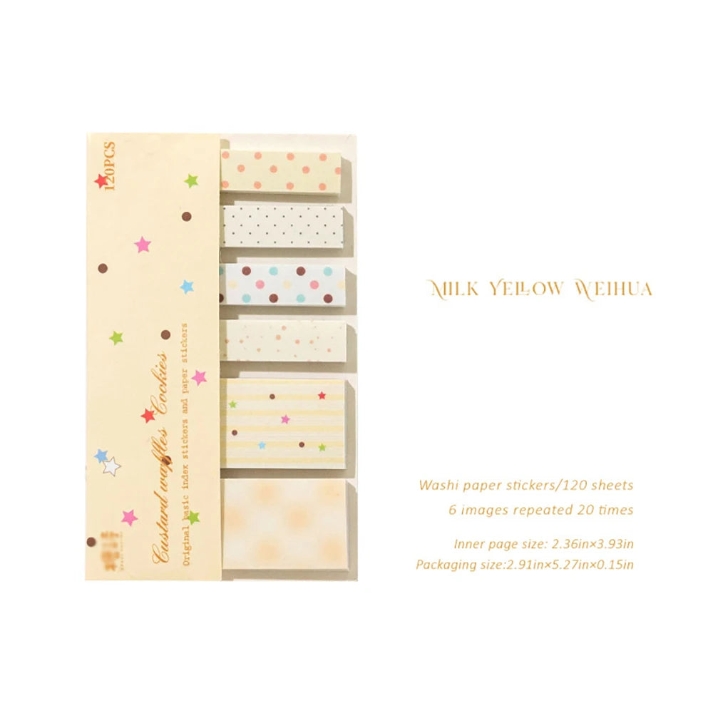 Index Stickers Polka Dot Striped Elements Basic Accounting Materials