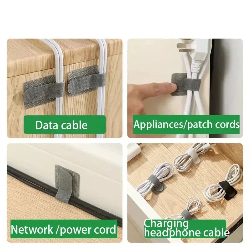 Reusable Self-Adhesive Velcro Cable Ties – Cord Organizer
