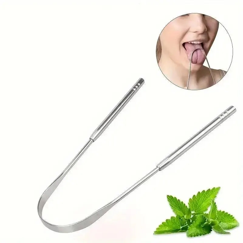 U-Shaped Stainless Steel Tongue Scraper | Fresh Breath Tool