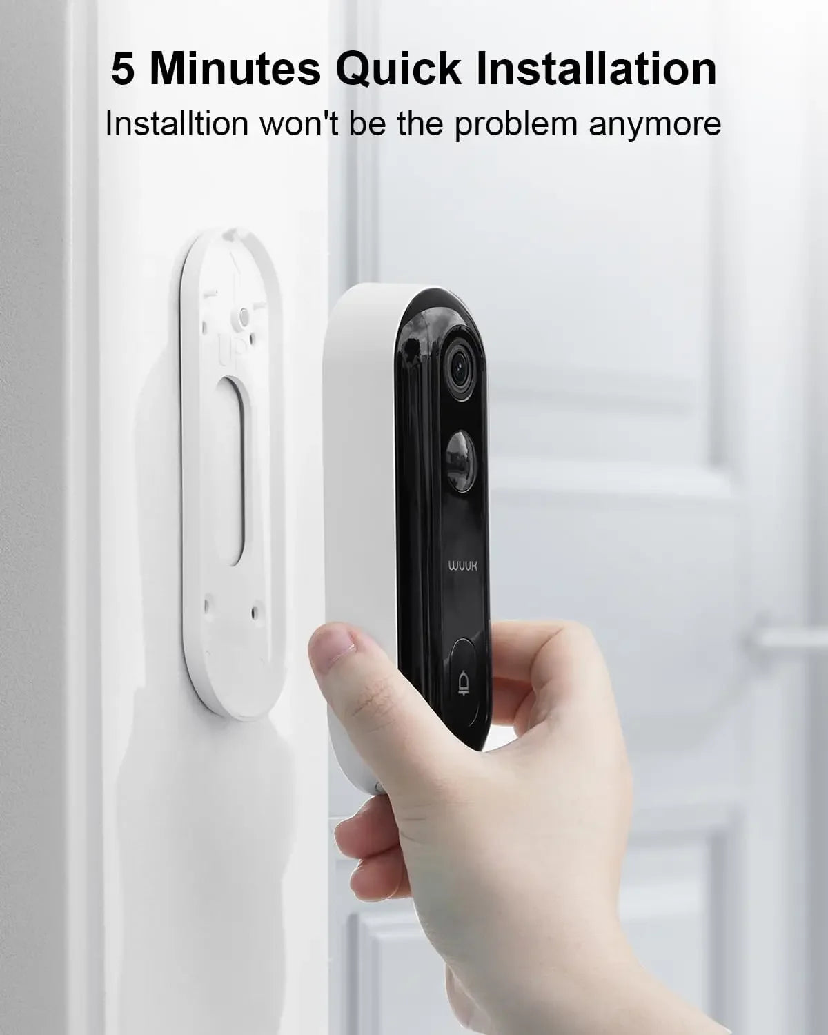 2K Video Doorbell Camera, Wireless/Wired, No Subscription, Human Detection, Works with Alexa & Google Home Peaceful Pleasures Health and Wellness