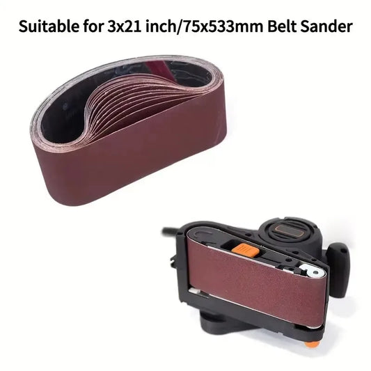533 Sanding Belt 60-400 Grit Wood Soft Metal Polishing Sandpaper Used Peaceful Pleasures Health and Wellness