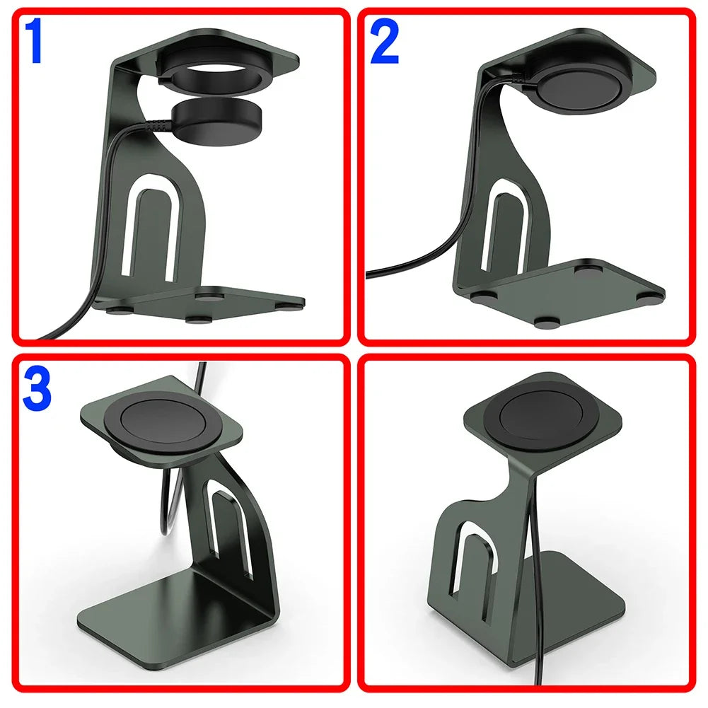 Wireless Charging Stand for Apple/Samsung Watch Holder Bracket for Galaxy Watch 3/4/5/6 for Galaxy 5 Pro For apple watch8ultra Peaceful Pleasures Health and Wellness
