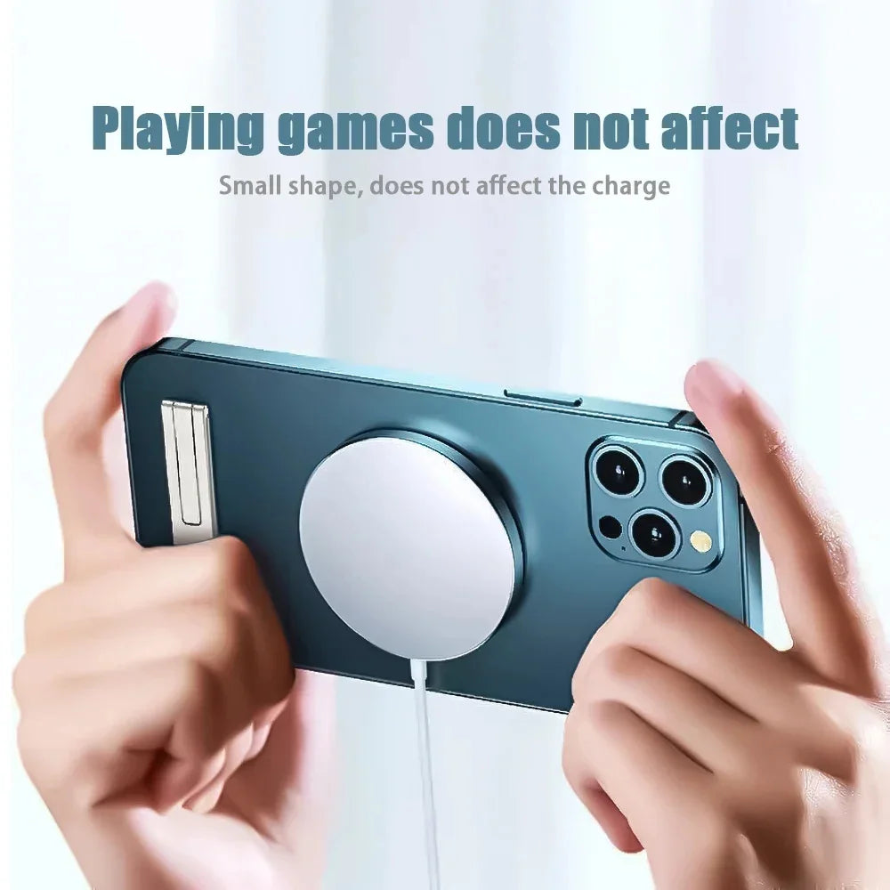 Ultra-Thin Magnetic Kickstand Phone Holder | Metal Alloy Stand