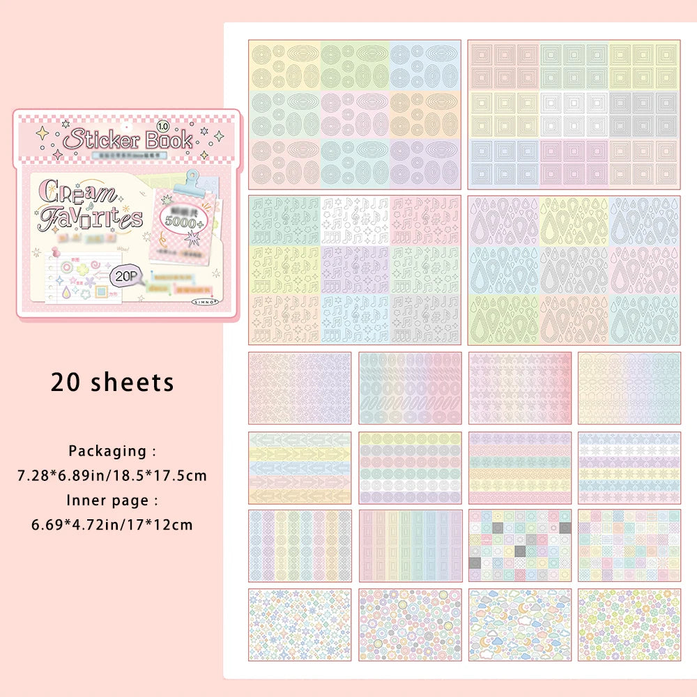 Daily Series Sticker Book Beauty Cutting Film Yanbian Hand Account