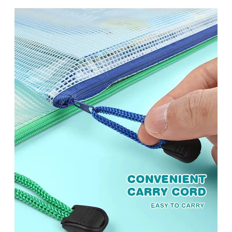 10-Pack A4/A5 Zipper Document Bags – Waterproof Organizer