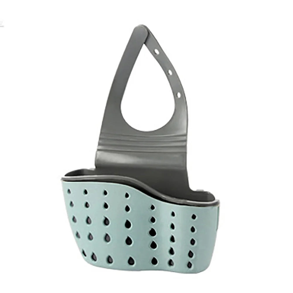 Kitchen Sink Hanging Drain Basket | Soap & Sponge Organizer
