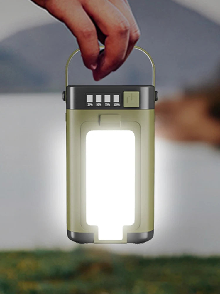 Solar Foldable Camping Lantern – Rechargeable LED Light & Power Bank Peaceful Pleasures Health and Wellness