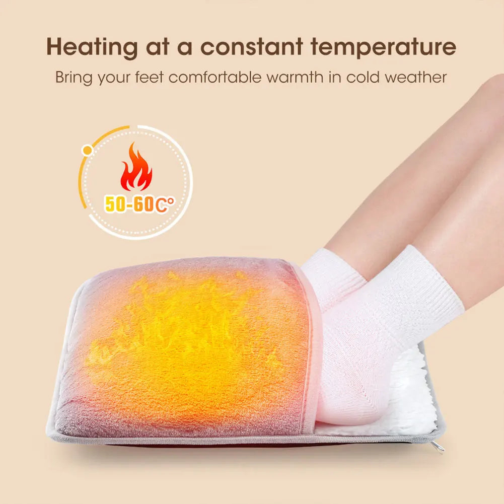 USB Electric Foot Warming Pad – Soft Plush Heated Foot Mat