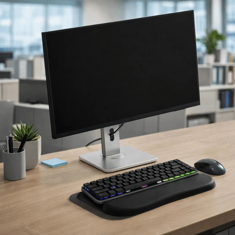 Ergonomic Computer Keyboard Wrist Rest Wrist Rest Height Increasing Keyboard Riser Holder Stand Easy Working Comfortable Peaceful Pleasures Health and Wellness