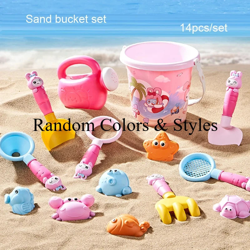 Kids Beach Sand Toys Set – Shovel, Rake & Animal Molds 30PC