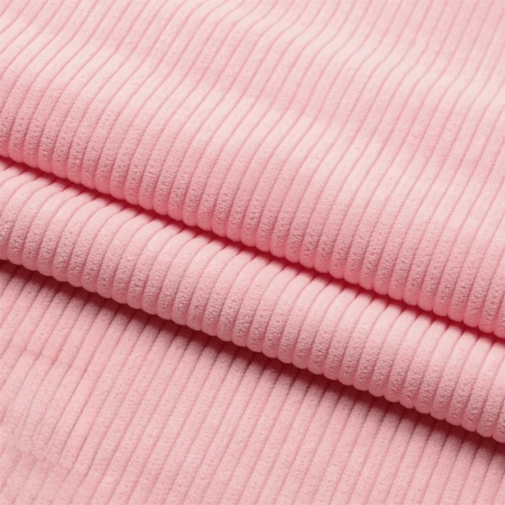 100×155cm Corduroy Fabric – Solid & Striped DIY Sewing Material