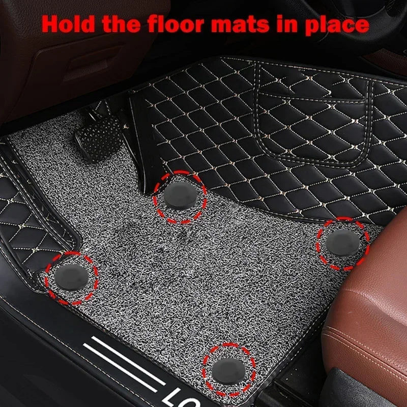 Car Floor Mat Double Layer Fixed Clips Set Fixer Accessories Tools Universal Arpet Fixing Clamps Buckle Anti-Skid Fixer Grips Peaceful Pleasures Health and Wellness