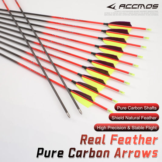 6 12 24ps ID4 Pure Carbon Arrow Spine 400 500 600 700 800 900 1000 Peaceful Pleasures Health and Wellness 12pcs-spine900