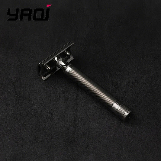 2026 Yaqi Lightweight Floating Stainless Steel Safety Razor 0.75mm Blade Gap for Smooth Shaving Peaceful Pleasures Health and Wellness