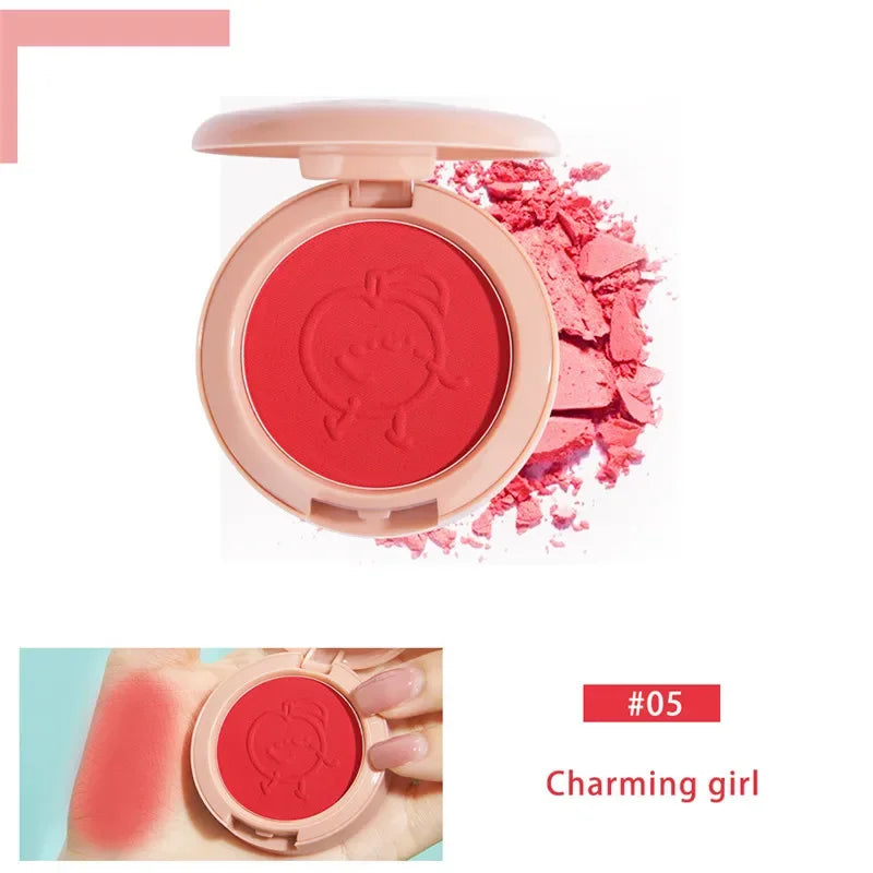 IFANYUO 6-Color Mineral Blush Palette | Matte & Shimmer Cheek Tint