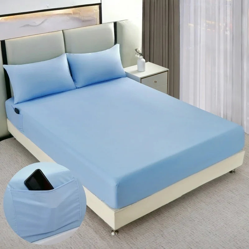 Elastic Fitted Sheet with Pocket | Microfiber Single–King
