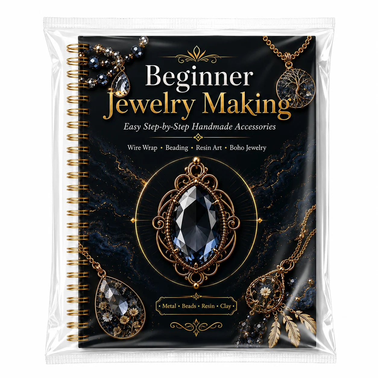 Beginner Jewelry Making A5 Spiral Guide Handmade Accessories Tutorial