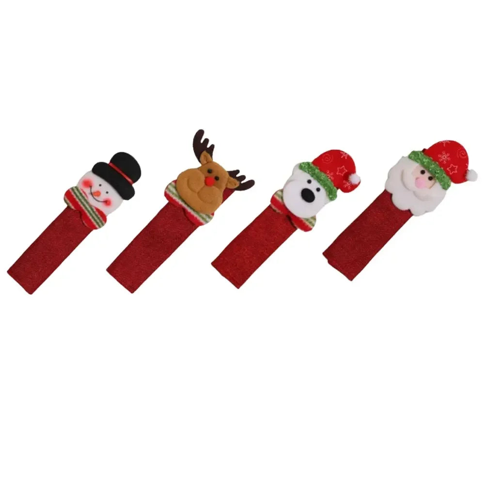Christmas Door Handle Covers – Santa & Snowman Set of 4