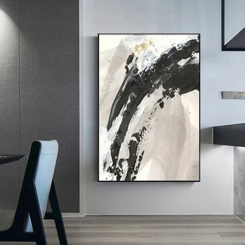 Abstract Canvas Oil Painting, 100% Hand Painted, Senior Artist, Pure Hand Drawn, Living Room Peaceful Pleasures Health and Wellness
