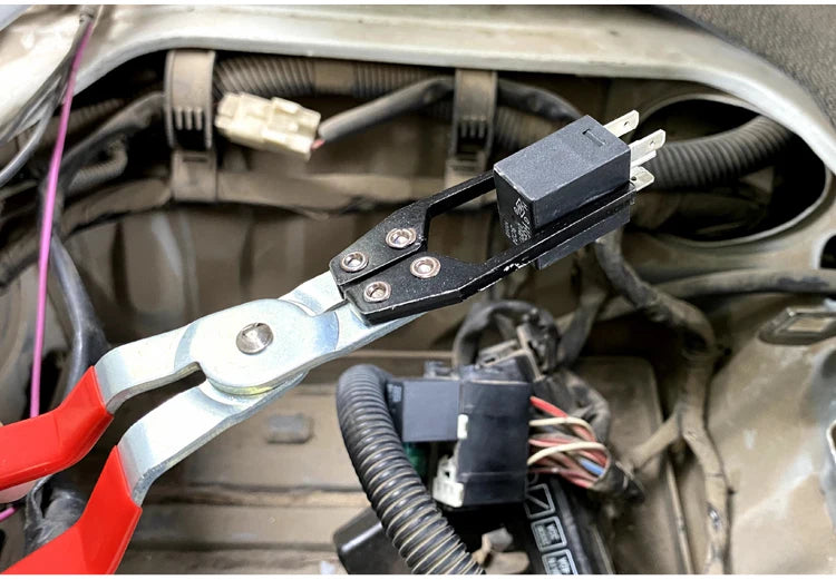 Universal Automotive Relay Disassembly Clamp Fuse Puller Car Remover Pliers Clip Hand Tool Suitable Car Repair Tool Removal Tool Peaceful Pleasures Health and Wellness