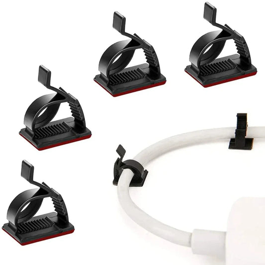 Self-Adhesive Cable Clips PG7 Wire Organizer Clamps 30 Pack Cable Management Clips Peaceful Pleasures Health and Wellness