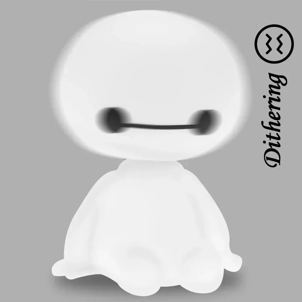 Cartoon Robot Shaking Head Figure Car Ornaments Auto Interior Decorations Big Hero Toys Ornament Peaceful Pleasures Health and Wellness