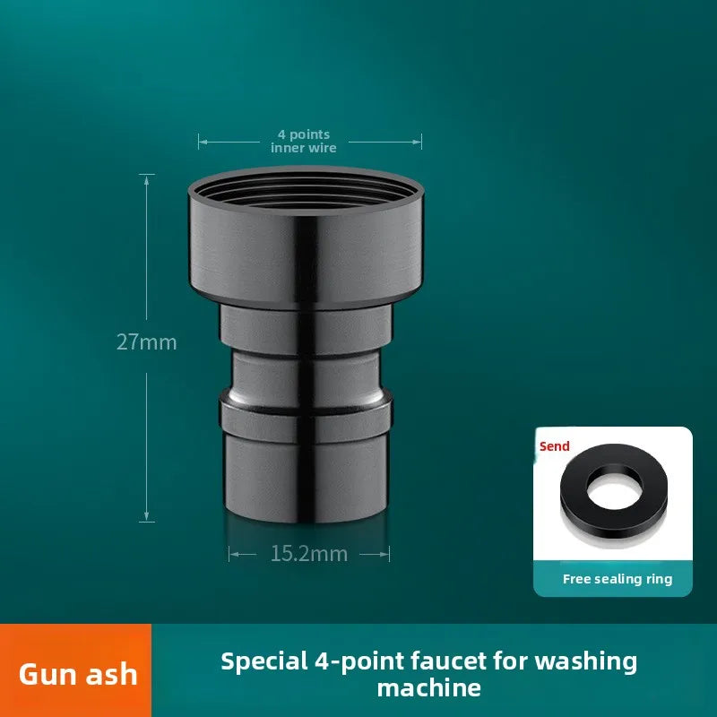 3/4" & 1/2" Thread Faucet Hose Tap Water Quick Connector