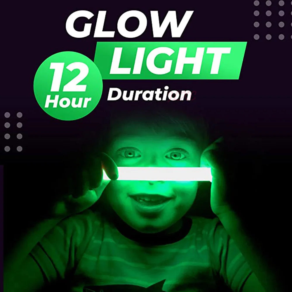 6inch 10 pcs Glow Stick 24-hour Chemical Fluorescent Colorful Light Camping Decoration Party Club Emergency survival tools Peaceful Pleasures Health and Wellness