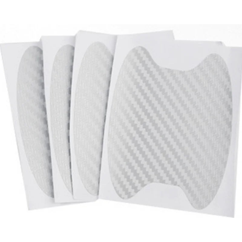 Car Door Handle Scratch Resistant Sticker Carbon Fiber Texture
