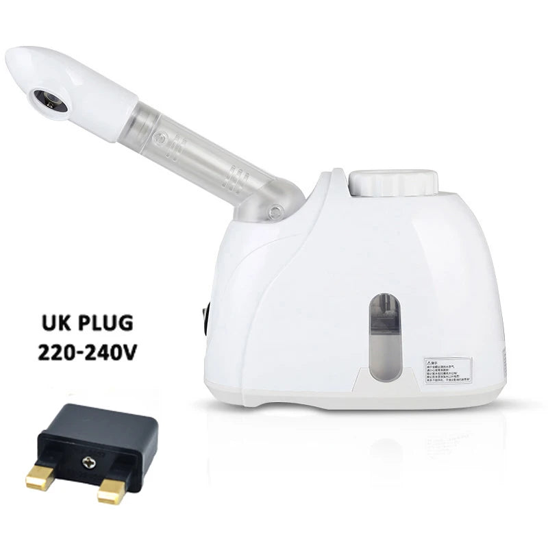 Professional Care Mini Appliances Face Nose Hot Spa Steamer Humidifier Vapozone Machine Nano Mist Spraer Facial Steamers Peaceful Pleasures Health and Wellness light green