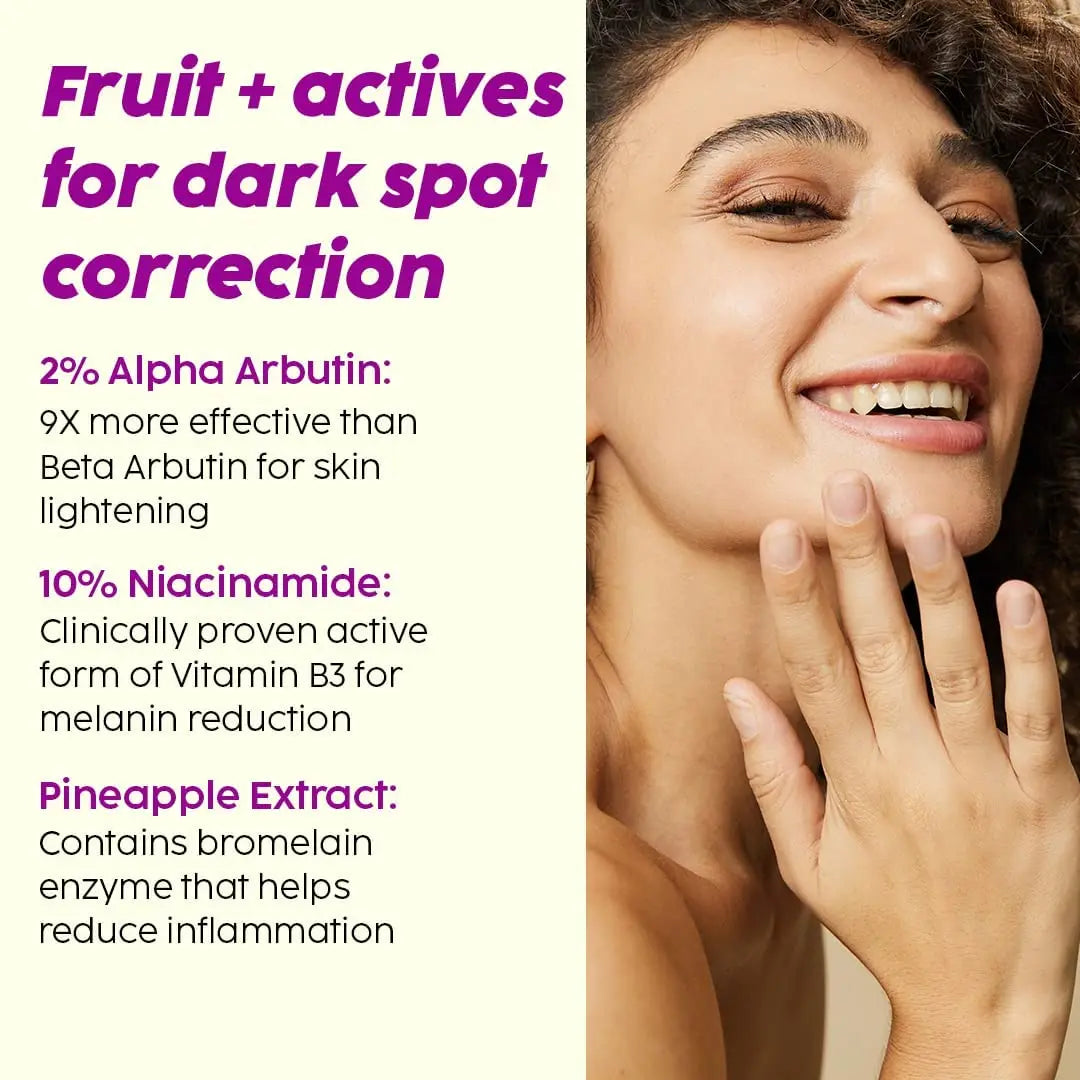 100ml AHA Pineapple White Patches Dark Spots Corrector Serum Facial Essence Fade Fine Lines Repair Dull Serum Face Skin Car Peaceful Pleasures Health and Wellness