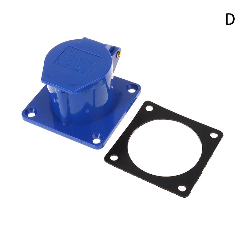 New 220V 16A 3 Pin Industrial Waterproof Plugs/Socket Male/Female Connector IP44 2P For Caravan Motorhome Trailer Truck Yacht Peaceful Pleasures Health and Wellness D