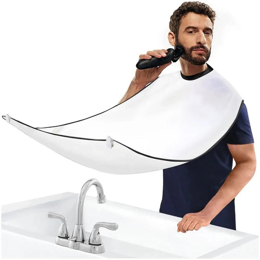 Shaving Men's Shave Beard Apron Shaving Cloth Belt Transparent Suction Cup Care Cleaning Beard Shave Apron Men's Gift Peaceful Pleasures Health and Wellness