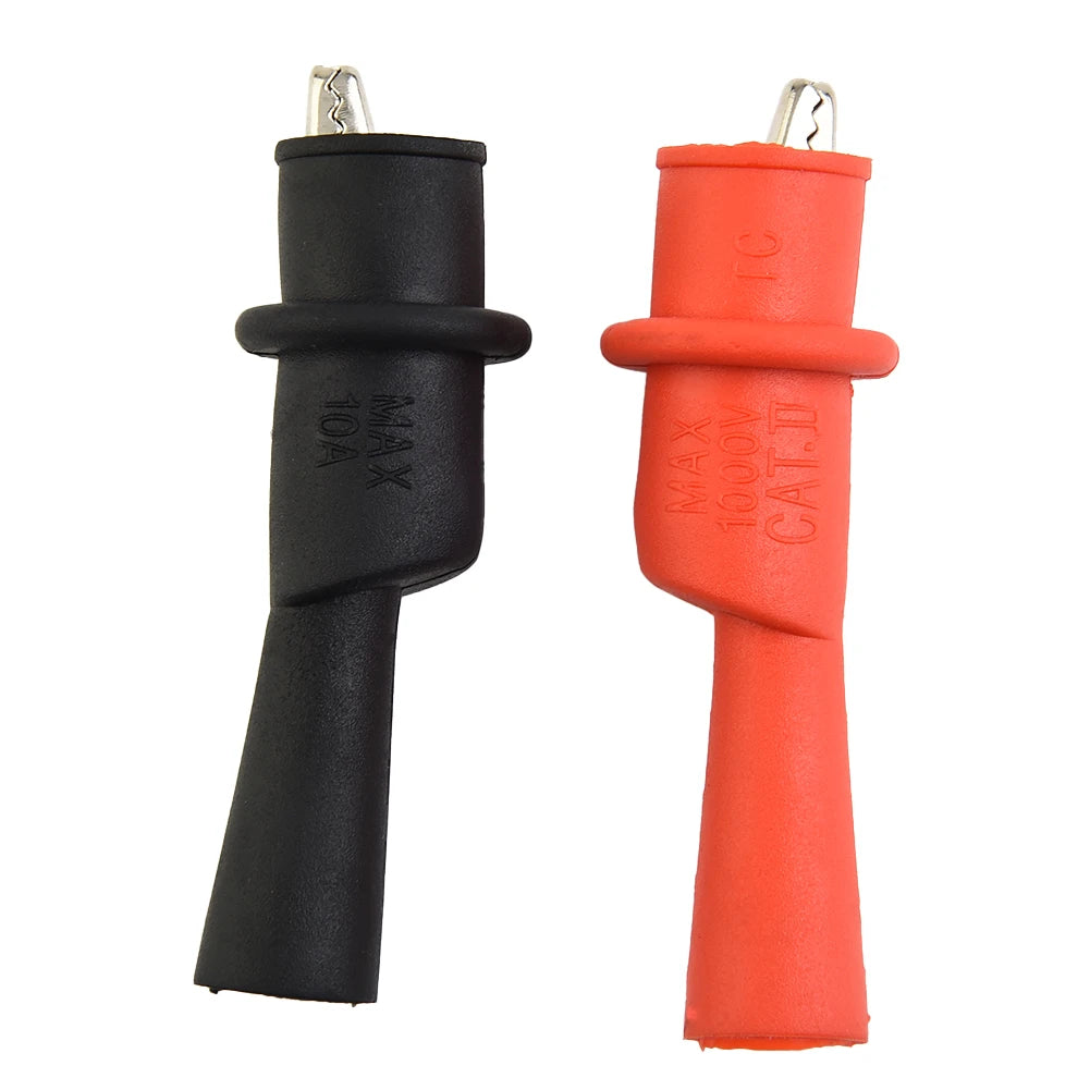 Alligator Crocodile Test Clip Wire Tips Clamp Red+black Multi-meter
