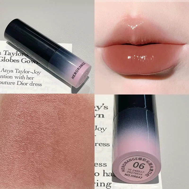 HERORANGE Mirror Lips Plumping Moisturizing Lipstick | K-Beauty