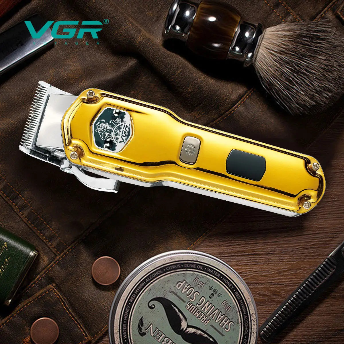 VGR V-693 Powerful Hair Cut Machine Professional Rechargeable Barber Hair Clipper For Men Cordless Peaceful Pleasures Health and Wellness