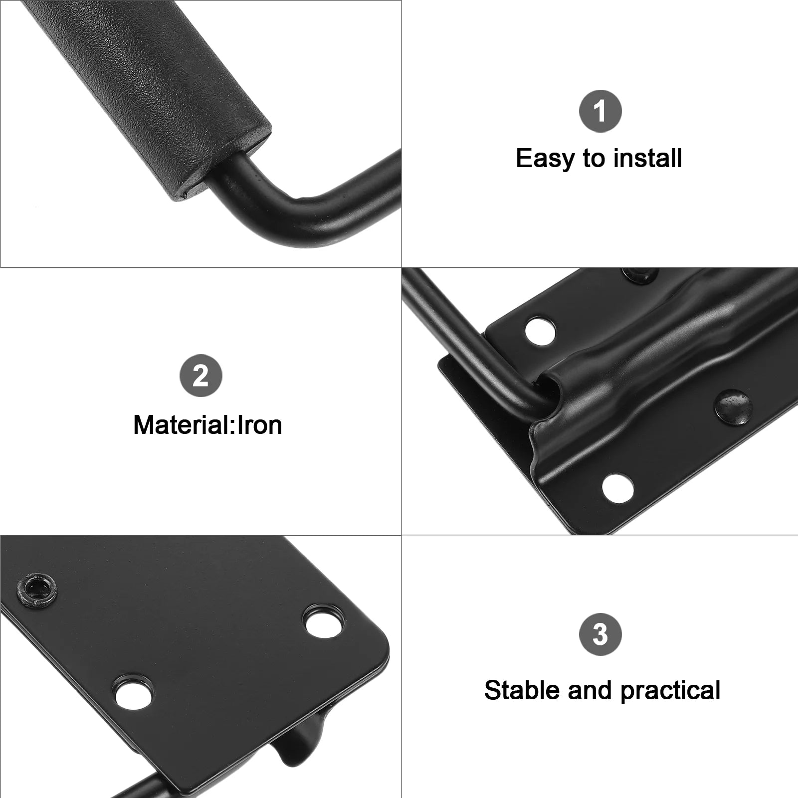 2Pcs Heavy Duty Metal Tool Box Handle Spring Loaded Carry Handle Pull Handle For Chest Case Handles Cabinet Pulls Replacement Peaceful Pleasures Health and Wellness