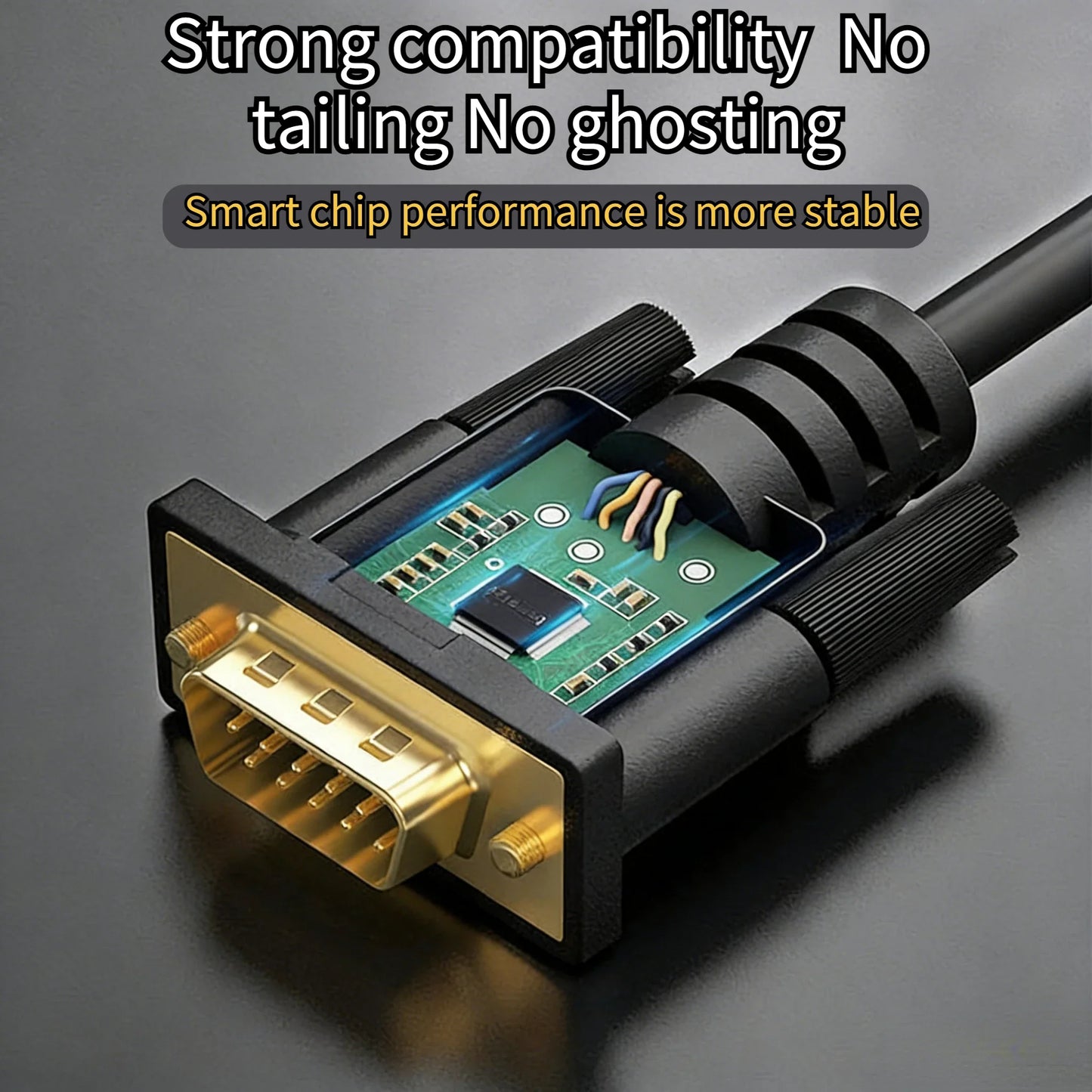 1080P HDMI to VGA Converter Cable – PC, PS4, Xbox, Laptop